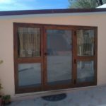 Porta finestra in alluminio presso abitazione privata